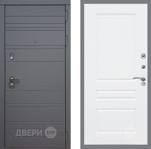 Входная металлическая Дверь Рекс (REX) 14 силк титан FL-243 Силк Сноу в Наро-Фоминске