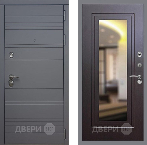 Входная металлическая Дверь Рекс (REX) 14 силк титан FLZ-120 Венге в Наро-Фоминске