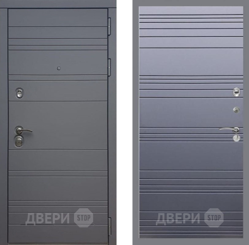Входная металлическая Дверь Рекс (REX) 14 силк титан Line Силк титан в Наро-Фоминске