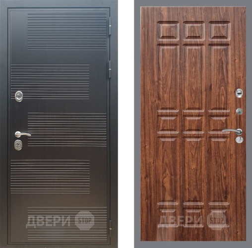 Входная металлическая Дверь Рекс (REX) премиум 185 FL-33 орех тисненый в Наро-Фоминске