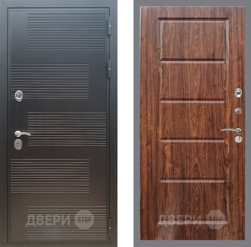 Входная металлическая Дверь Рекс (REX) премиум 185 FL-39 орех тисненый в Наро-Фоминске