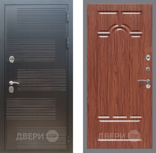 Входная металлическая Дверь Рекс (REX) премиум 185 FL-58 орех тисненый в Наро-Фоминске