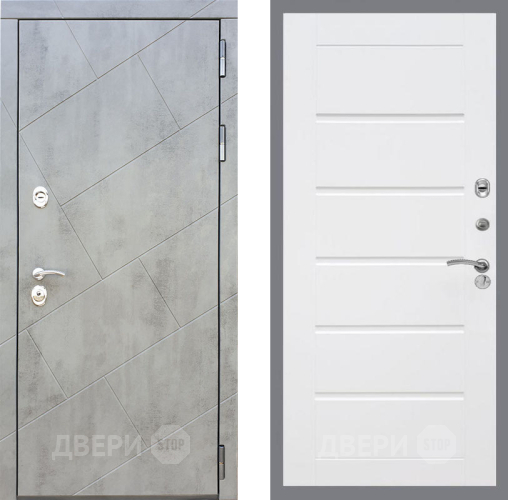 Входная металлическая Дверь Рекс (REX) 22 Сити Белый ясень в Наро-Фоминске