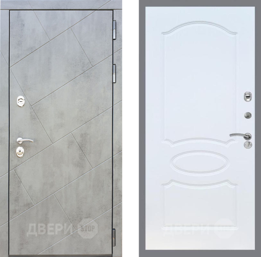 Входная металлическая Дверь Рекс (REX) 22 FL-128 Белый ясень в Наро-Фоминске