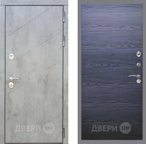 Входная металлическая Дверь Рекс (REX) 22 GL Дуб тангенальный черный в Наро-Фоминске