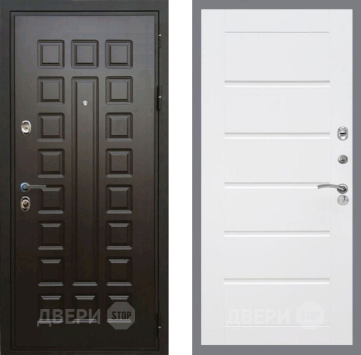 Входная металлическая Дверь Рекс (REX) Премиум 3к Сити Белый ясень в Наро-Фоминске