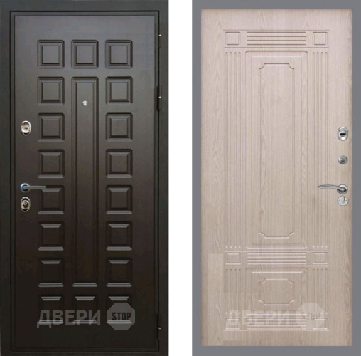 Входная металлическая Дверь Рекс (REX) Премиум 3к FL-2 Беленый дуб в Наро-Фоминске