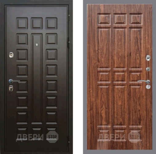 Входная металлическая Дверь Рекс (REX) Премиум 3к FL-33 орех тисненый в Наро-Фоминске