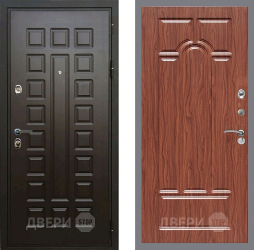 Входная металлическая Дверь Рекс (REX) Премиум 3к FL-58 орех тисненый в Наро-Фоминске