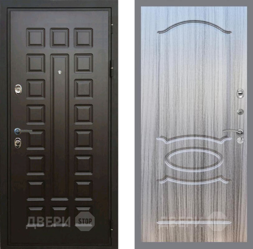Входная металлическая Дверь Рекс (REX) Премиум 3к FL-128 Сандал грей в Наро-Фоминске