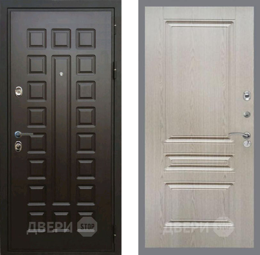 Входная металлическая Дверь Рекс (REX) Премиум 3к FL-243 Беленый дуб в Наро-Фоминске