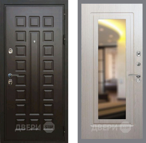 Входная металлическая Дверь Рекс (REX) Премиум 3к FLZ-120 Беленый дуб в Наро-Фоминске