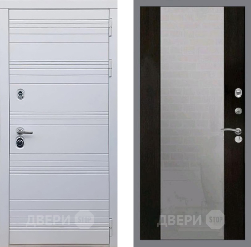 Дверь Рекс (REX) 14 Силк Сноу СБ-16 Зеркало Венге в Наро-Фоминске