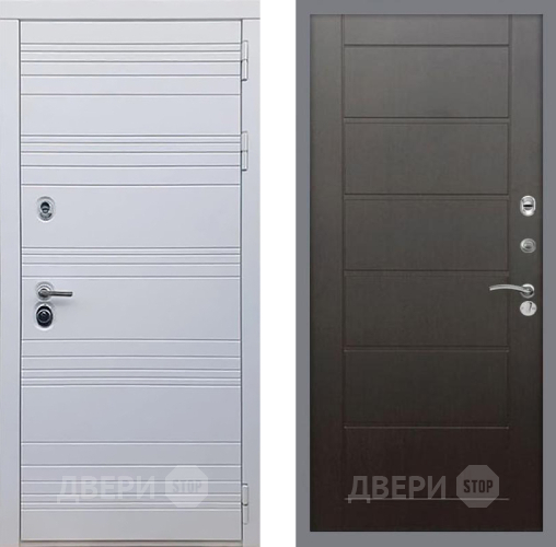 Входная металлическая Дверь Рекс (REX) 14 Силк Сноу Сити Венге в Наро-Фоминске
