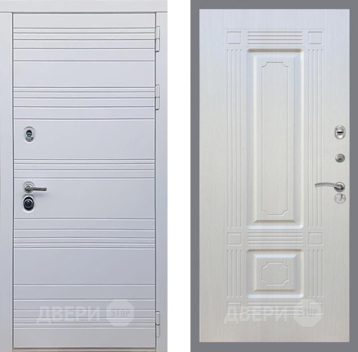 Входная металлическая Дверь Рекс (REX) 14 Силк Сноу FL-2 Лиственница беж в Наро-Фоминске
