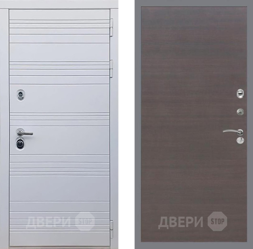 Входная металлическая Дверь Рекс (REX) 14 Силк Сноу GL венге поперечный в Наро-Фоминске