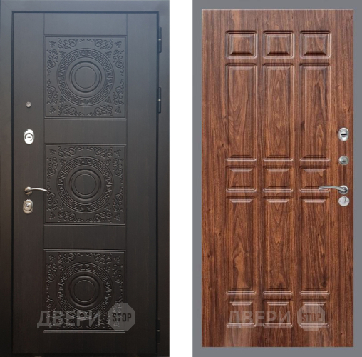 Входная металлическая Дверь Рекс (REX) 10 FL-33 орех тисненый в Наро-Фоминске