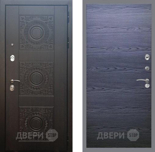 Входная металлическая Дверь Рекс (REX) 10 GL Дуб тангенальный черный в Наро-Фоминске