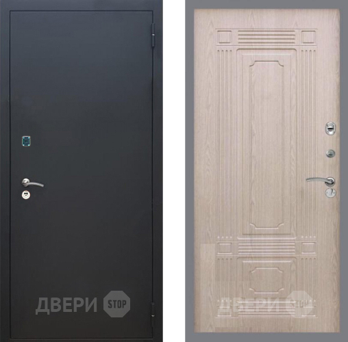 Дверь Рекс (REX) 1A Черный Муар FL-2 Беленый дуб в Наро-Фоминске