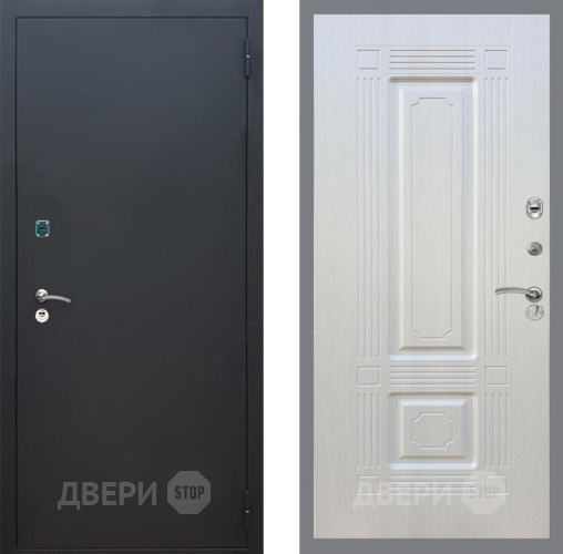 Входная металлическая Дверь Рекс (REX) 1A Черный Муар FL-2 Лиственница беж в Наро-Фоминске