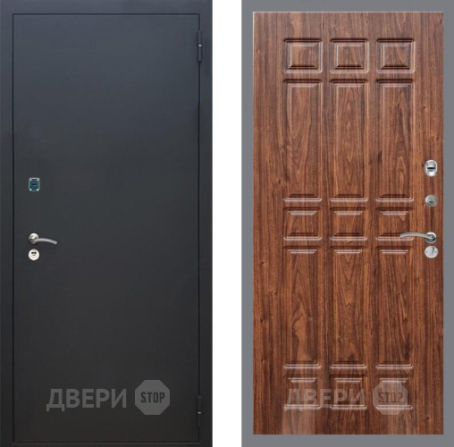 Дверь Рекс (REX) 1A Черный Муар FL-33 орех тисненый в Наро-Фоминске