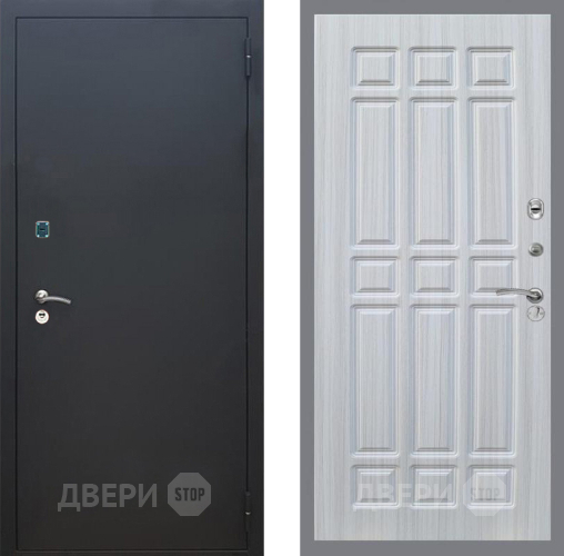 Входная металлическая Дверь Рекс (REX) 1A Черный Муар FL-33 Сандал белый в Наро-Фоминске