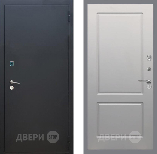 Входная металлическая Дверь Рекс (REX) 1A Черный Муар FL-117 Грей софт в Наро-Фоминске