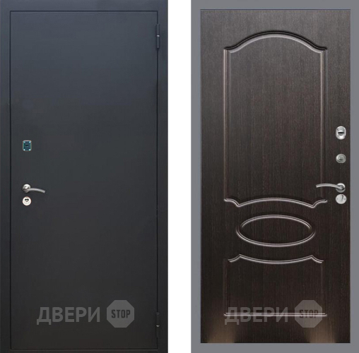 Входная металлическая Дверь Рекс (REX) 1A Черный Муар FL-128 Венге светлый в Наро-Фоминске
