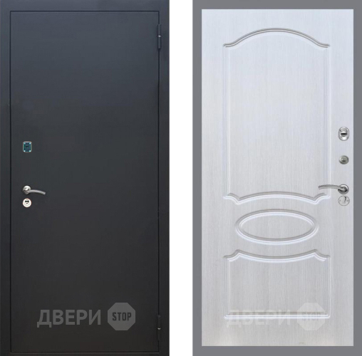 Входная металлическая Дверь Рекс (REX) 1A Черный Муар FL-128 Лиственница беж в Наро-Фоминске