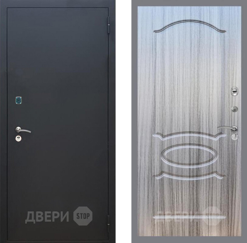 Дверь Рекс (REX) 1A Черный Муар FL-128 Сандал грей в Наро-Фоминске
