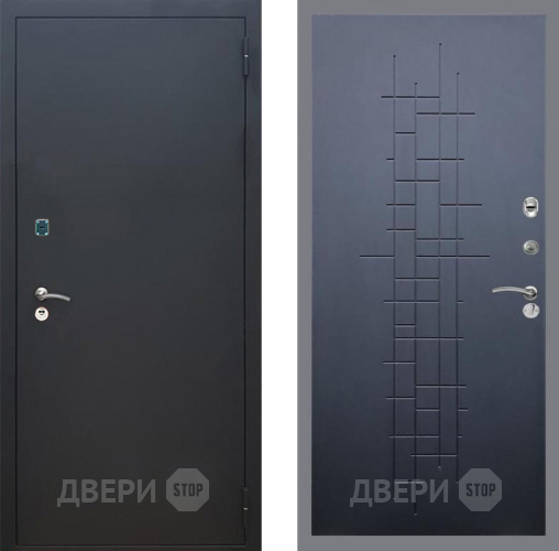 Входная металлическая Дверь Рекс (REX) 1A Черный Муар FL-289 Ясень черный в Наро-Фоминске