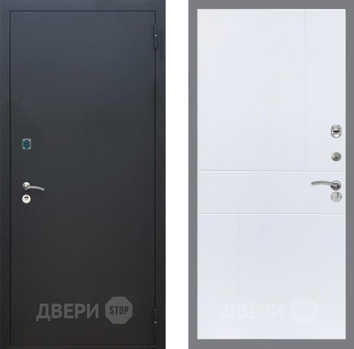 Дверь Рекс (REX) 1A Черный Муар FL-290 Силк Сноу в Наро-Фоминске
