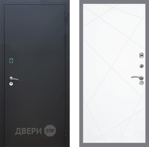 Дверь Рекс (REX) 1A Черный Муар FL-291 Силк Сноу в Наро-Фоминске
