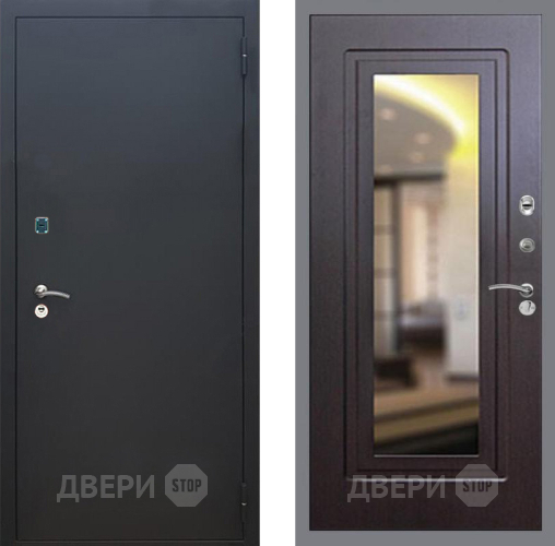 Дверь Рекс (REX) 1A Черный Муар FLZ-120 Венге в Наро-Фоминске