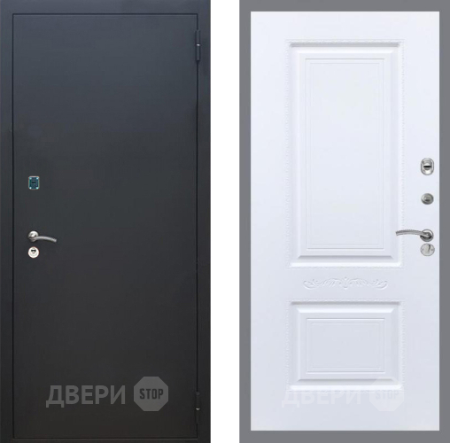 Дверь Рекс (REX) 1A Черный Муар Смальта Силк Сноу в Наро-Фоминске
