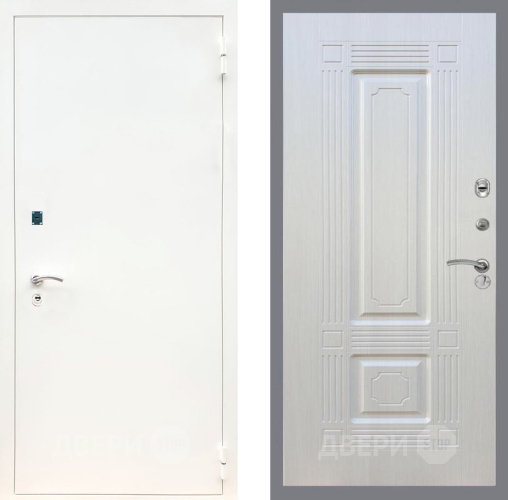 Входная металлическая Дверь Рекс (REX) 1А Белая шагрень FL-2 Лиственница беж в Наро-Фоминске