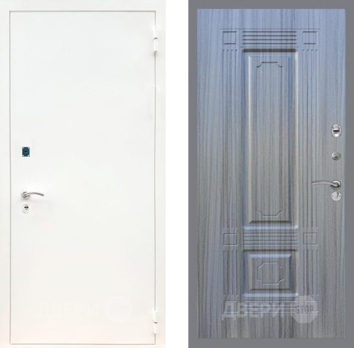 Входная металлическая Дверь Рекс (REX) 1А Белая шагрень FL-2 Сандал грей в Наро-Фоминске