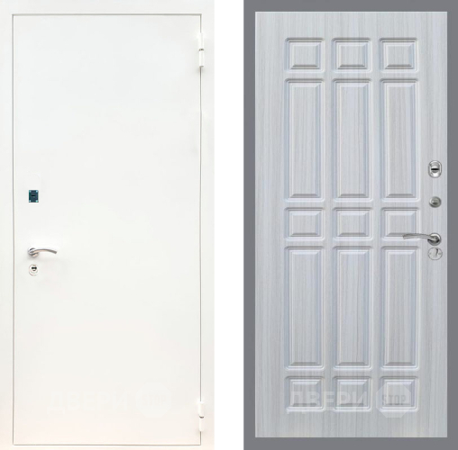 Входная металлическая Дверь Рекс (REX) 1А Белая шагрень FL-33 Сандал белый в Наро-Фоминске