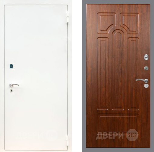 Входная металлическая Дверь Рекс (REX) 1А Белая шагрень FL-58 Морёная берёза в Наро-Фоминске