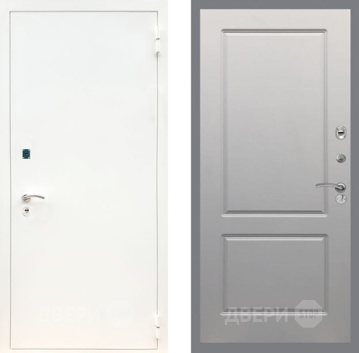 Входная металлическая Дверь Рекс (REX) 1А Белая шагрень FL-117 Грей софт в Наро-Фоминске