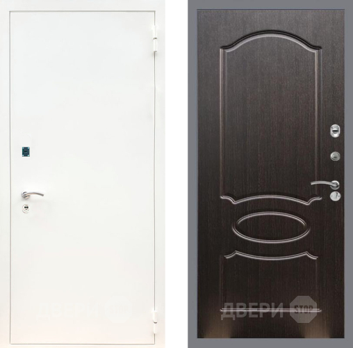 Входная металлическая Дверь Рекс (REX) 1А Белая шагрень FL-128 Венге светлый в Наро-Фоминске