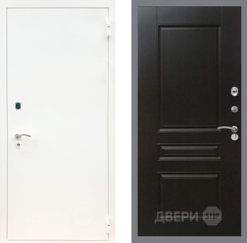 Дверь Рекс (REX) 1А Белая шагрень FL-243 Венге в Наро-Фоминске