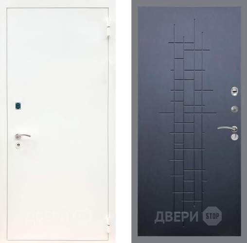Дверь Рекс (REX) 1А Белая шагрень FL-289 Ясень черный в Наро-Фоминске