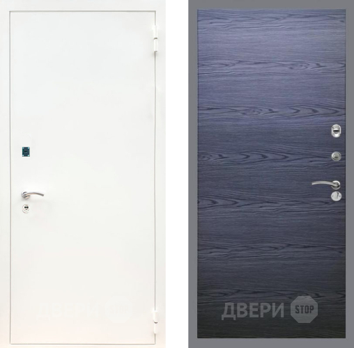 Дверь Рекс (REX) 1А Белая шагрень GL Дуб тангенальный черный в Наро-Фоминске