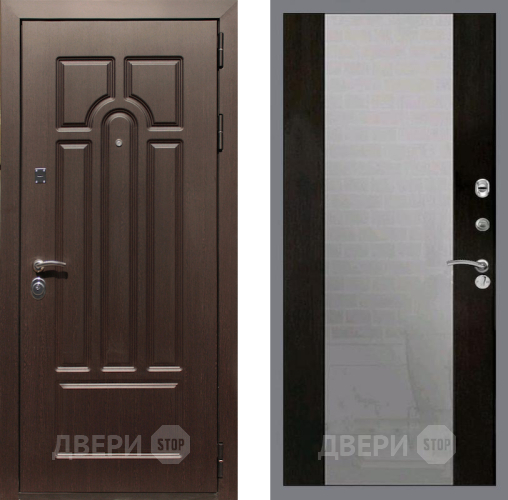 Входная металлическая Дверь Рекс (REX) Эврика СБ-16 Зеркало Венге в Наро-Фоминске