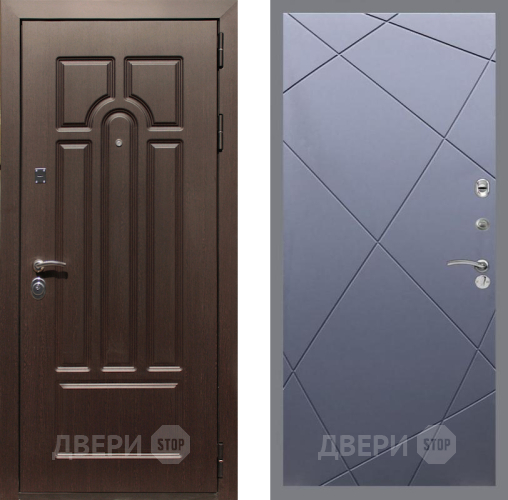 Входная металлическая Дверь Рекс (REX) Эврика FL-291 Силк титан в Наро-Фоминске