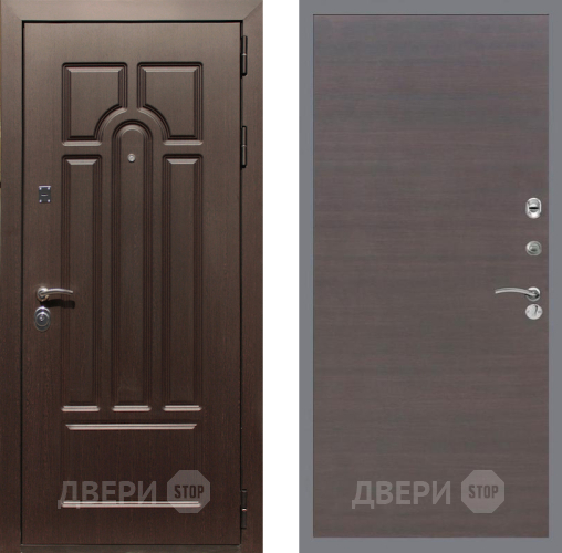 Входная металлическая Дверь Рекс (REX) Эврика GL венге поперечный в Наро-Фоминске