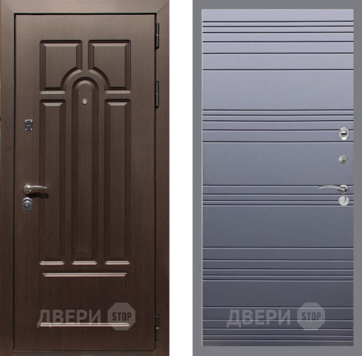 Входная металлическая Дверь Рекс (REX) Эврика Line Силк титан в Наро-Фоминске