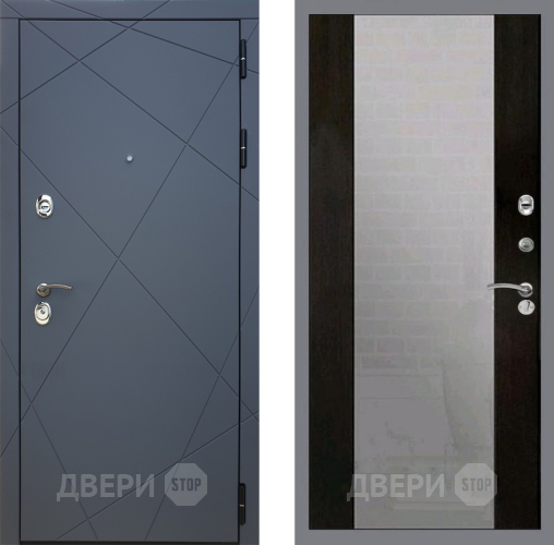 Дверь Рекс (REX) 13 Силк Титан СБ-16 Зеркало Венге в Наро-Фоминске