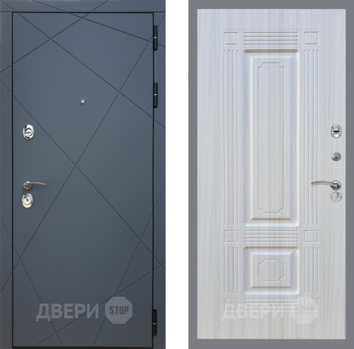 Входная металлическая Дверь Рекс (REX) 13 Силк Титан FL-2 Сандал белый в Наро-Фоминске